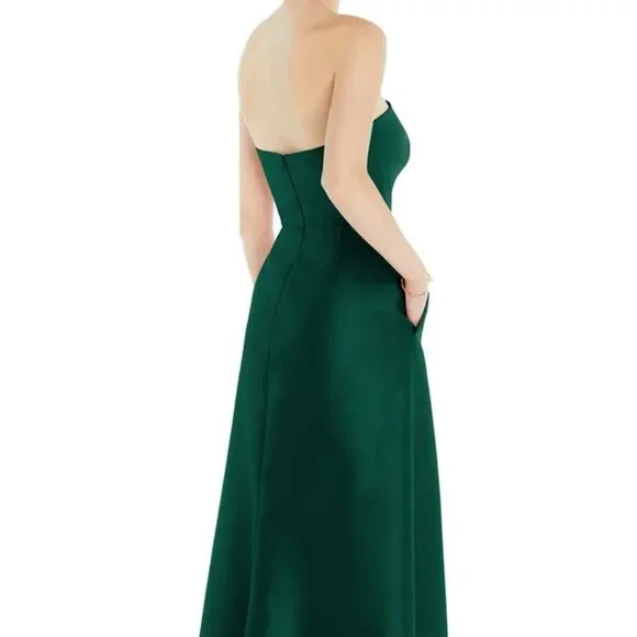 slim fit dress slacks Teal Ruffle Neck and Pencil Fit Dress